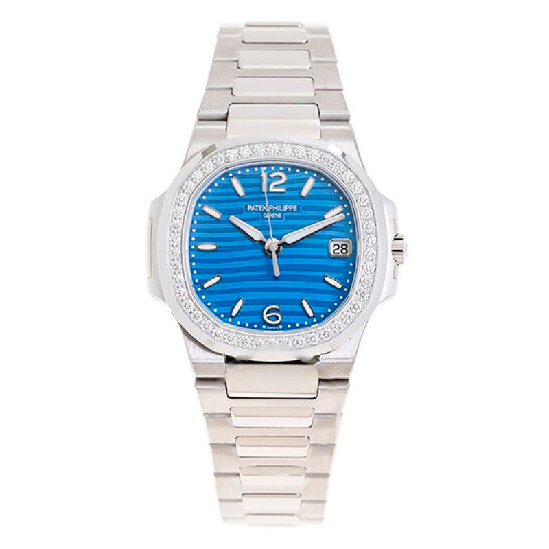 Relógio Nautilus Quartz Diamond Mostrador Azul 32 mm - Mercado de Luxo - O Maior E-Commerce de Bens, Produtos e Serviços de Luxo do Brasil.