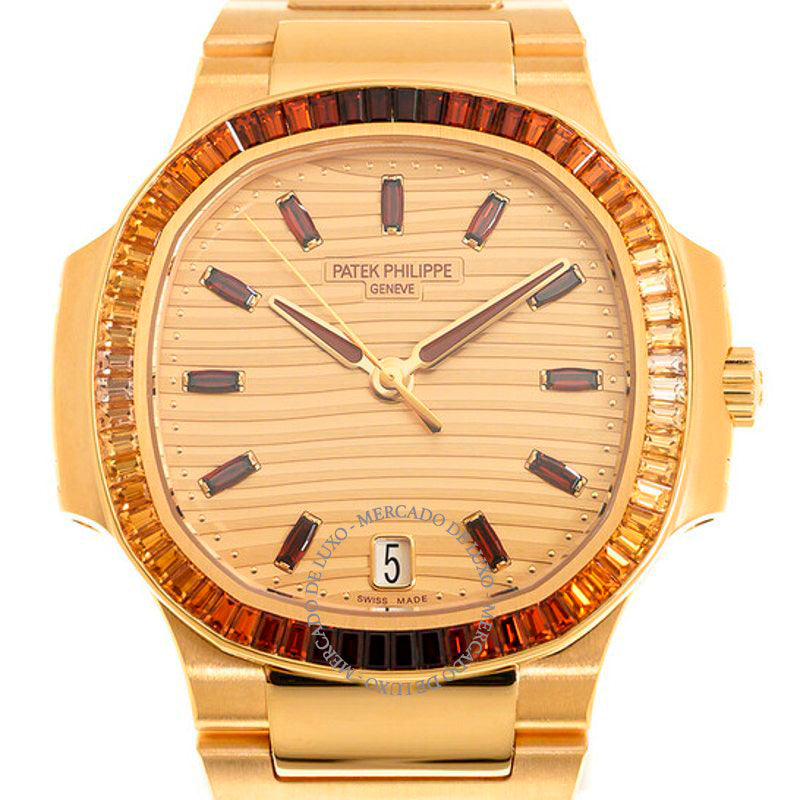 Relógio Nautilus Rose Gold Automático Mostrador Rosa 35 mm - Mercado de Luxo - O Maior E-Commerce de Bens, Produtos e Serviços de Luxo do Brasil.