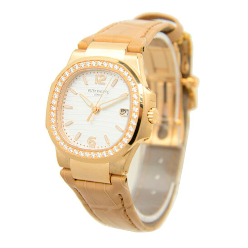Relógio Nautilus Quartzo Diamante Mostrador Branco 32 mm - Mercado de Luxo - O Maior E-Commerce de Bens, Produtos e Serviços de Luxo do Brasil.