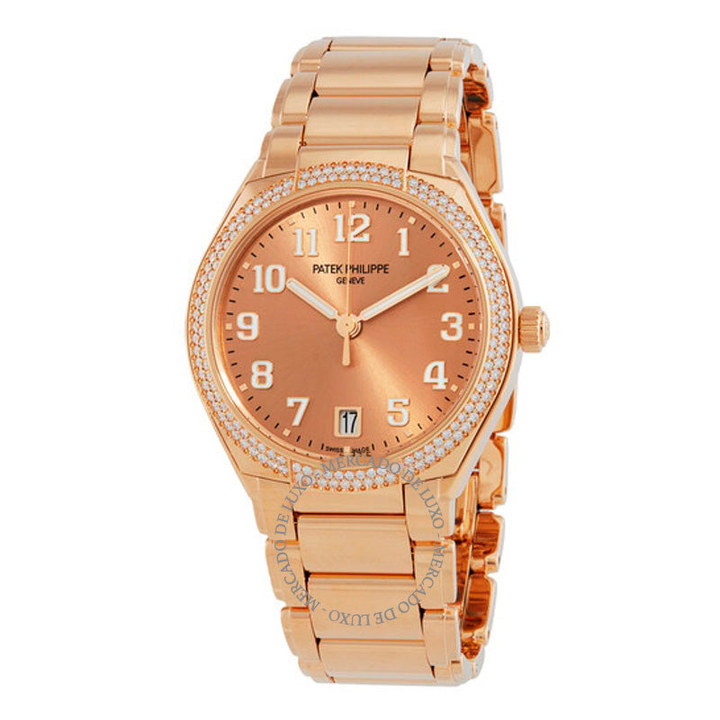 Relógio Vinte e quatro automáticos com diamantes e mostrador em ouro rosa 36 mm - Mercado de Luxo - O Maior E-Commerce de Bens, Produtos e Serviços de Luxo do Brasil.