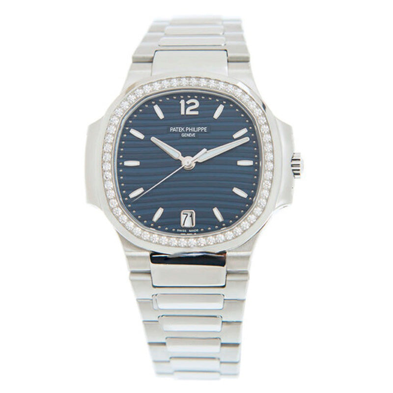 Relógio Nautilus Automático Azul Opalino Mostrador Diamante 35 mm - Mercado de Luxo - O Maior E-Commerce de Bens, Produtos e Serviços de Luxo do Brasil.
