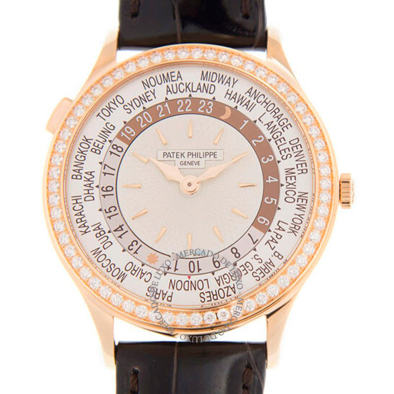 Relógio Complicações GMT Diamante Mostrador Marfim 36 mm - Mercado de Luxo - O Maior E-Commerce de Bens, Produtos e Serviços de Luxo do Brasil.