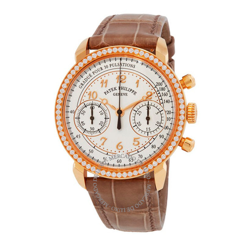 Relógio com mostrador opalino prateado e corda manual de diamantes Complications 38 mm - Mercado de Luxo - O Maior E-Commerce de Bens, Produtos e Serviços de Luxo do Brasil.