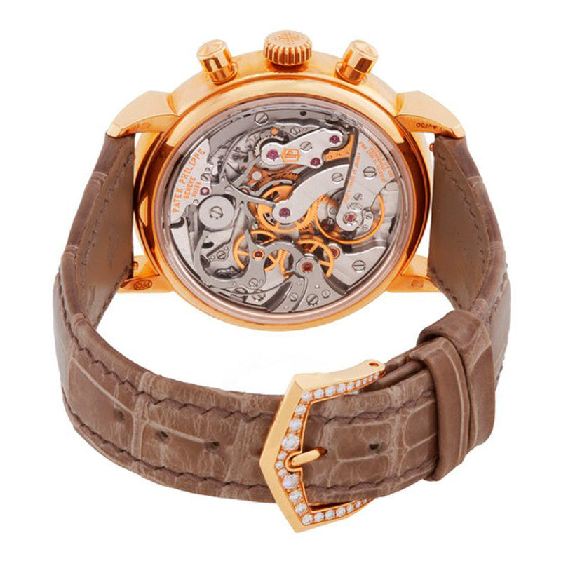 Relógio com mostrador opalino prateado e corda manual de diamantes Complications 38 mm - Mercado de Luxo - O Maior E-Commerce de Bens, Produtos e Serviços de Luxo do Brasil.