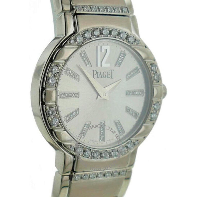 Relógio Polo Silver Dial Ouro Branco 18K Diamante 32 mm - Mercado de Luxo - O Maior E-Commerce de Bens, Produtos e Serviços de Luxo do Brasil.