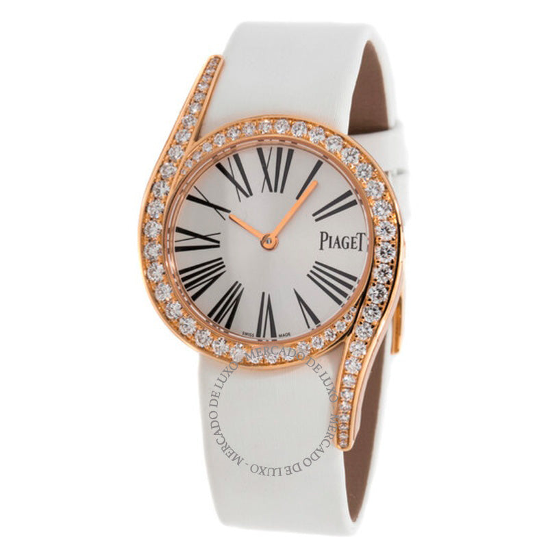 Relógio Mostrador prateado Limelight ouro rosa 18k e diamantes 32 mm - Mercado de Luxo - O Maior E-Commerce de Bens, Produtos e Serviços de Luxo do Brasil.