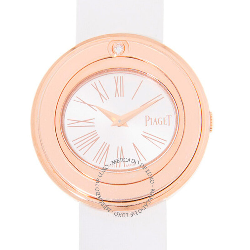 Relógio Possession com mostrador prateado e ouro rosa 18K 29 mm - Mercado de Luxo - O Maior E-Commerce de Bens, Produtos e Serviços de Luxo do Brasil.