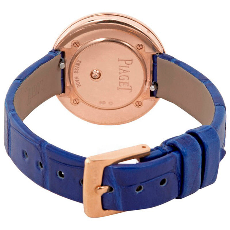 Relógio Possession com mostrador prateado e diamante couro e ouro rosa 18K 29 mm - Mercado de Luxo - O Maior E-Commerce de Bens, Produtos e Serviços de Luxo do Brasil.