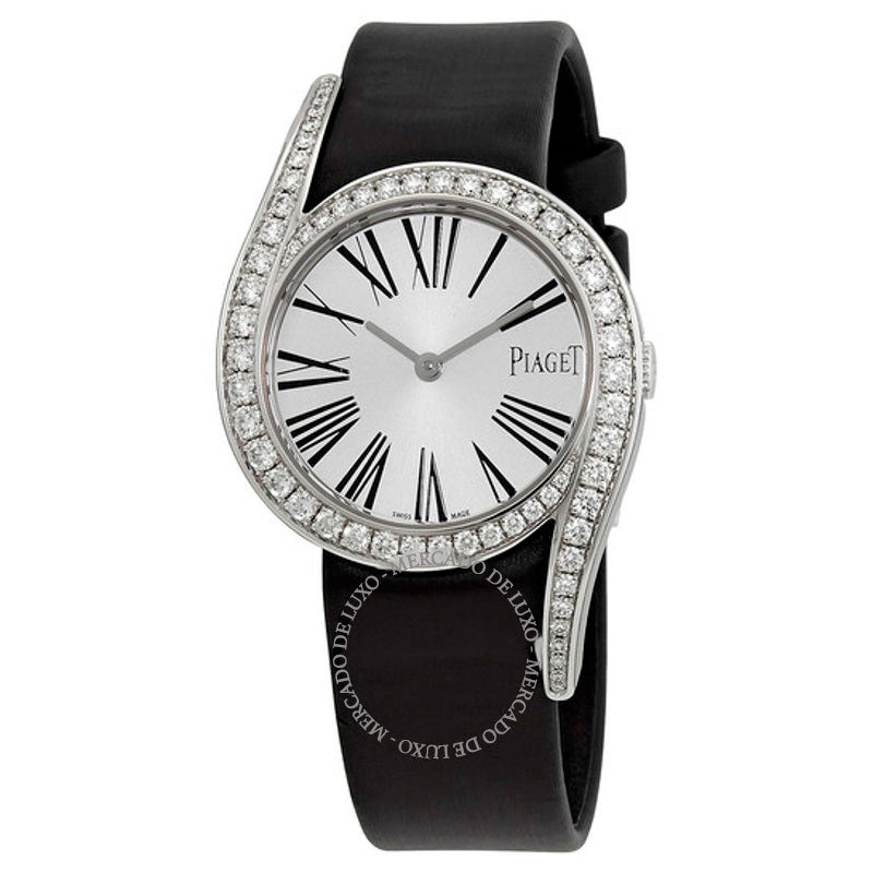 Relógio Limelight Gala Prata Diamante Mostrador Cetim 32 mm - Mercado de Luxo - O Maior E-Commerce de Bens, Produtos e Serviços de Luxo do Brasil.