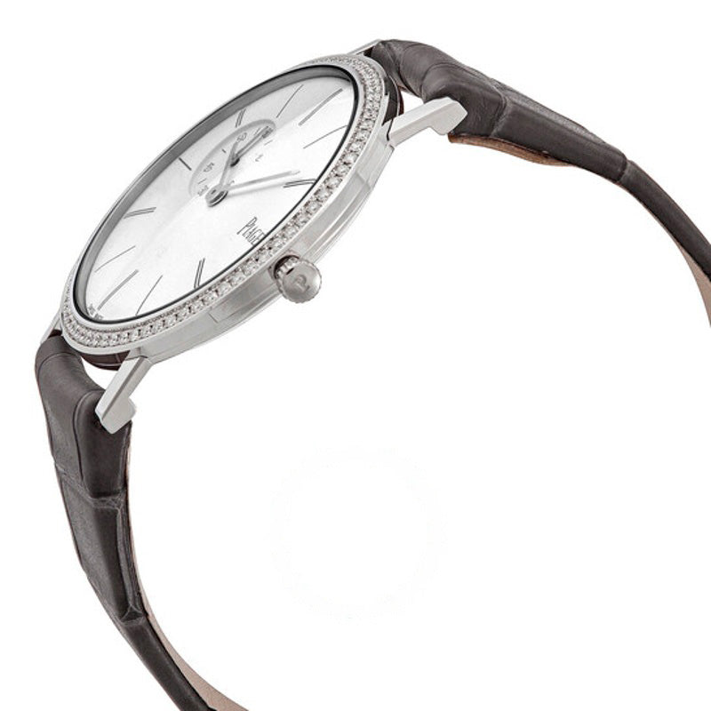 Relógio Altiplano Mostrador prateado Couro de jacaré cinza 34 mm - Mercado de Luxo - O Maior E-Commerce de Bens, Produtos e Serviços de Luxo do Brasil.