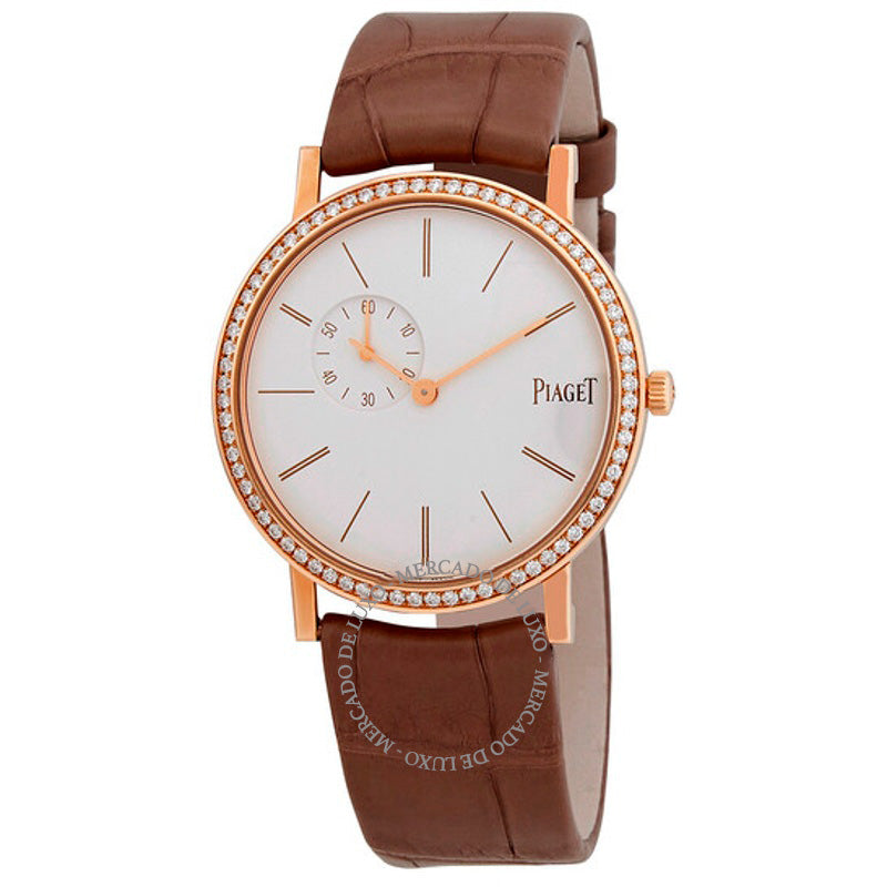 Relógio Altiplano Mostrador Branco Ouro Rosa 18K Diamante 34 mm - Mercado de Luxo - O Maior E-Commerce de Bens, Produtos e Serviços de Luxo do Brasil.