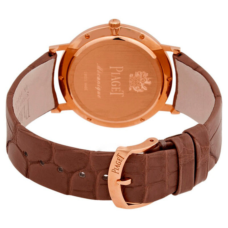 Relógio Altiplano Mostrador Branco Ouro Rosa 18K Diamante 34 mm - Mercado de Luxo - O Maior E-Commerce de Bens, Produtos e Serviços de Luxo do Brasil.