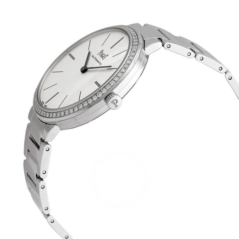 Relógio Altiplano Automático Ouro Branco Mostrador Branco 34 mm - Mercado de Luxo - O Maior E-Commerce de Bens, Produtos e Serviços de Luxo do Brasil.