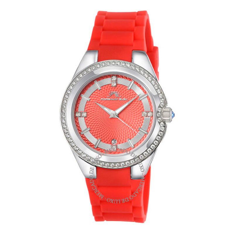 Relógio Mostrador vermelho de quartzo Guilia 37 mm - Mercado de Luxo - O Maior E-Commerce de Bens, Produtos e Serviços de Luxo do Brasil.