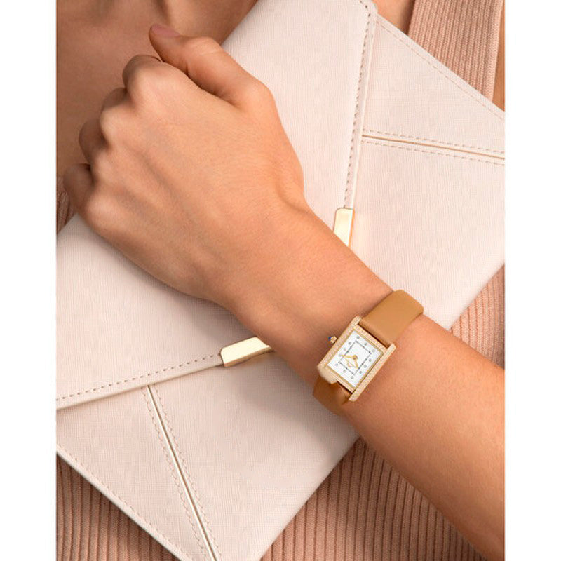 Relógio Karolina Quartzo Mostrador Branco 21 mm - Mercado de Luxo - O Maior E-Commerce de Bens, Produtos e Serviços de Luxo do Brasil.