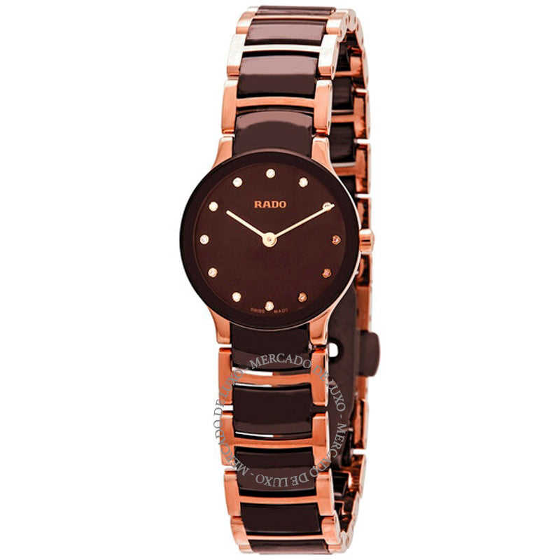 Relógio Centrix Brown Diamond Dial 23 mm - Mercado de Luxo - O Maior E-Commerce de Bens, Produtos e Serviços de Luxo do Brasil.