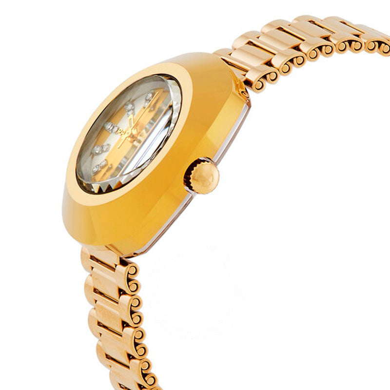 Relógio Mostrador original automático com diamantes e champanhe 27 mm - Mercado de Luxo - O Maior E-Commerce de Bens, Produtos e Serviços de Luxo do Brasil.