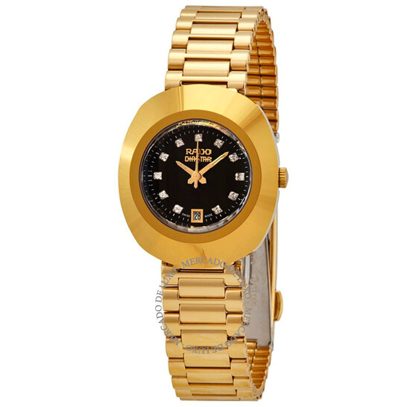 Relógio O mostrador preto de quartzo original 27 mm - Mercado de Luxo - O Maior E-Commerce de Bens, Produtos e Serviços de Luxo do Brasil.