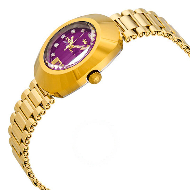 Relógio O mostrador roxo diamante automático original 27 mm - Mercado de Luxo - O Maior E-Commerce de Bens, Produtos e Serviços de Luxo do Brasil.