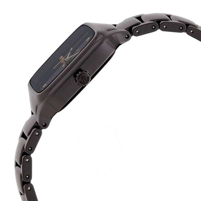 Relógio Mostrador preto com diamante de quartzo verdadeiro 29 mm - Mercado de Luxo - O Maior E-Commerce de Bens, Produtos e Serviços de Luxo do Brasil.