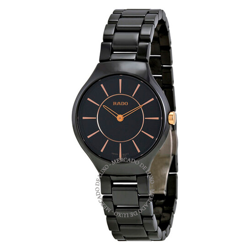 Relógio Cerâmica preta True Thinline 29 mm - Mercado de Luxo - O Maior E-Commerce de Bens, Produtos e Serviços de Luxo do Brasil.