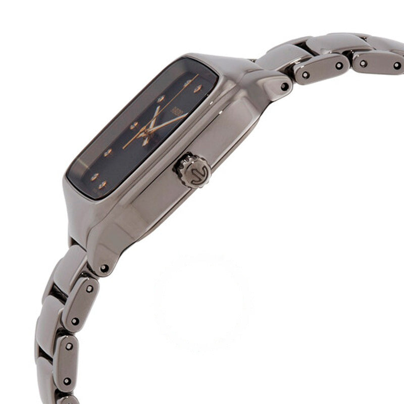 Relógio Mostrador cinza com diamante de quartzo quadrado verdadeiro 29 mm - Mercado de Luxo - O Maior E-Commerce de Bens, Produtos e Serviços de Luxo do Brasil.