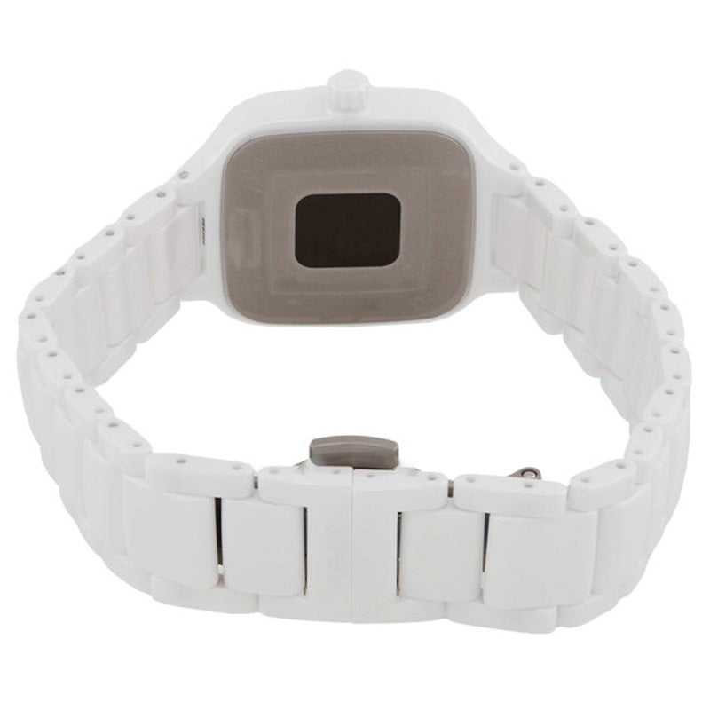 Relógio Mostrador quadrado de quartzo branco 29 mm - Mercado de Luxo - O Maior E-Commerce de Bens, Produtos e Serviços de Luxo do Brasil.