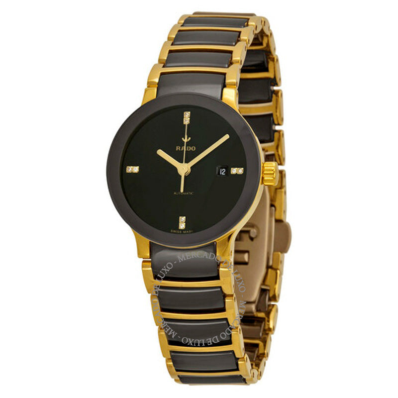 Relógio Centrix S Automático Mostrador Preto Cerâmica Preta 28 mm - Mercado de Luxo - O Maior E-Commerce de Bens, Produtos e Serviços de Luxo do Brasil.