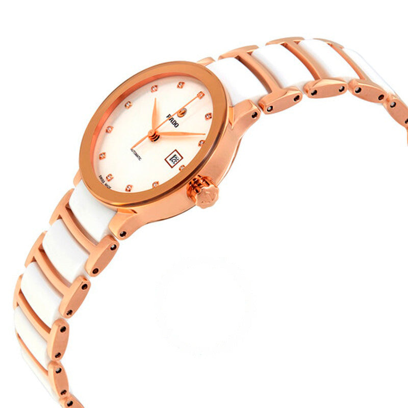 Relógio Centrix Automático Diamante Mostrador Branco 28 mm - Mercado de Luxo - O Maior E-Commerce de Bens, Produtos e Serviços de Luxo do Brasil.