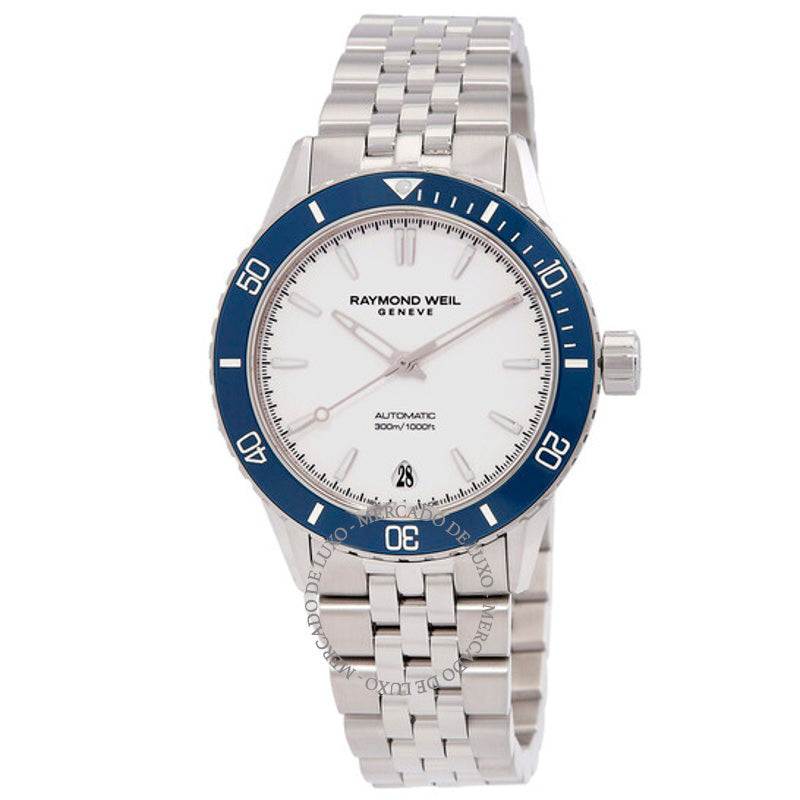 Relógio Freelancer Automático Mostrador Branco 36 mm - Mercado de Luxo - O Maior E-Commerce de Bens, Produtos e Serviços de Luxo do Brasil.