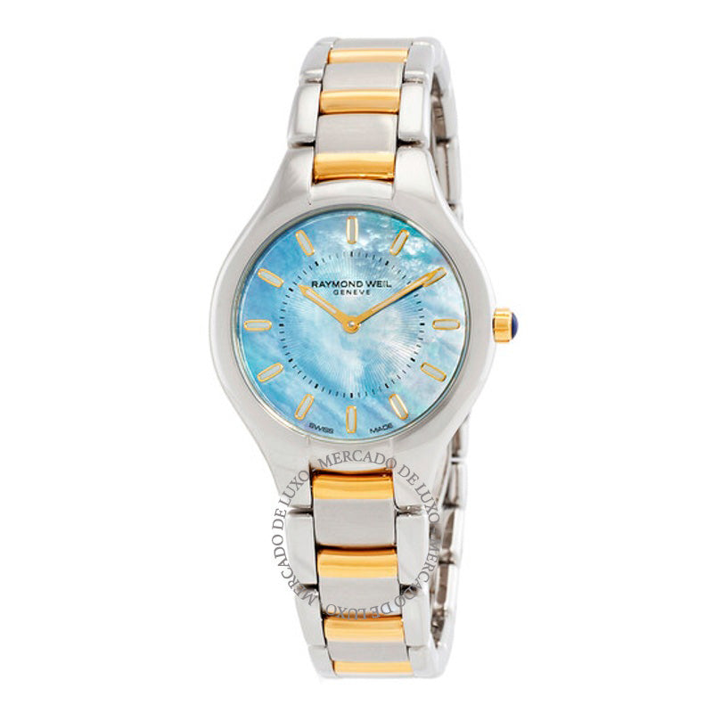 Relógio Mostrador Noemia Quartz Azul Madrepérola 32 mm - Mercado de Luxo - O Maior E-Commerce de Bens, Produtos e Serviços de Luxo do Brasil.