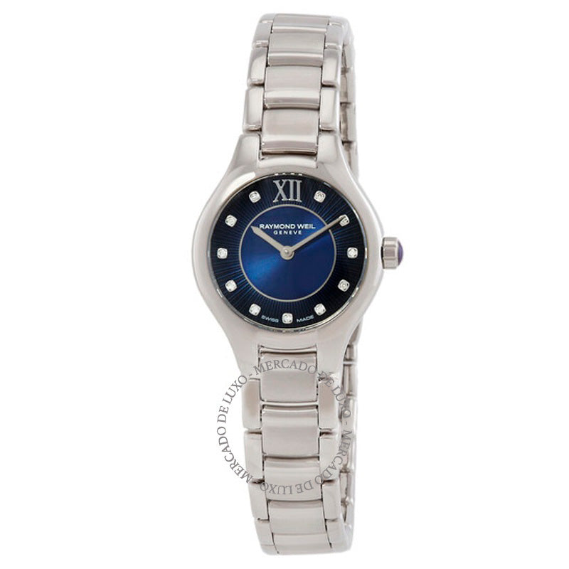 Relógio Noemia Quartzo Diamante Mostrador Azul 24 mm - Mercado de Luxo - O Maior E-Commerce de Bens, Produtos e Serviços de Luxo do Brasil.