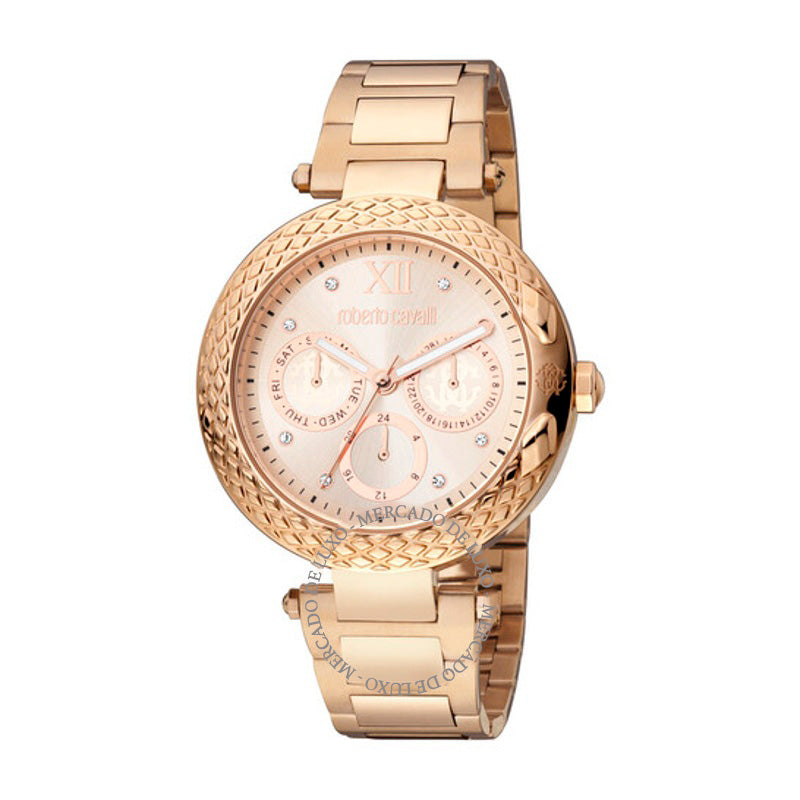 Relógio de quartzo com mostrador em ouro rosa  - Mercado de Luxo - O Maior E-Commerce de Bens, Produtos e Serviços de Luxo do Brasil.