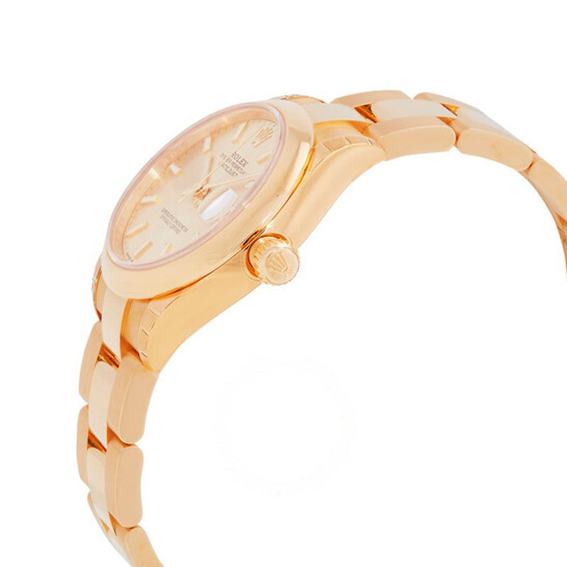 Relógio Oyster Datejust 31 automático com mostrador champanhe Ladies ouro amarelo 18k 31 mm - Mercado de Luxo - O Maior E-Commerce de Bens, Produtos e Serviços de Luxo do Brasil.