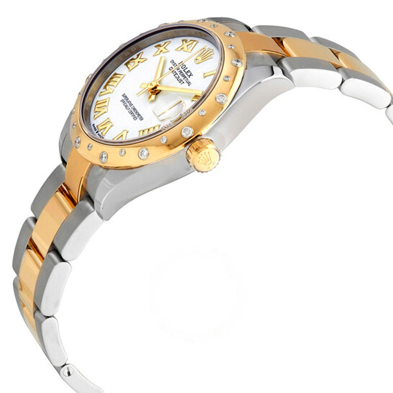 Relógio Oyster Datejust 31 automático com mostrador branco Ladies em aço e ouro amarelo 18k 31 mm - Mercado de Luxo - O Maior E-Commerce de Bens, Produtos e Serviços de Luxo do Brasil.