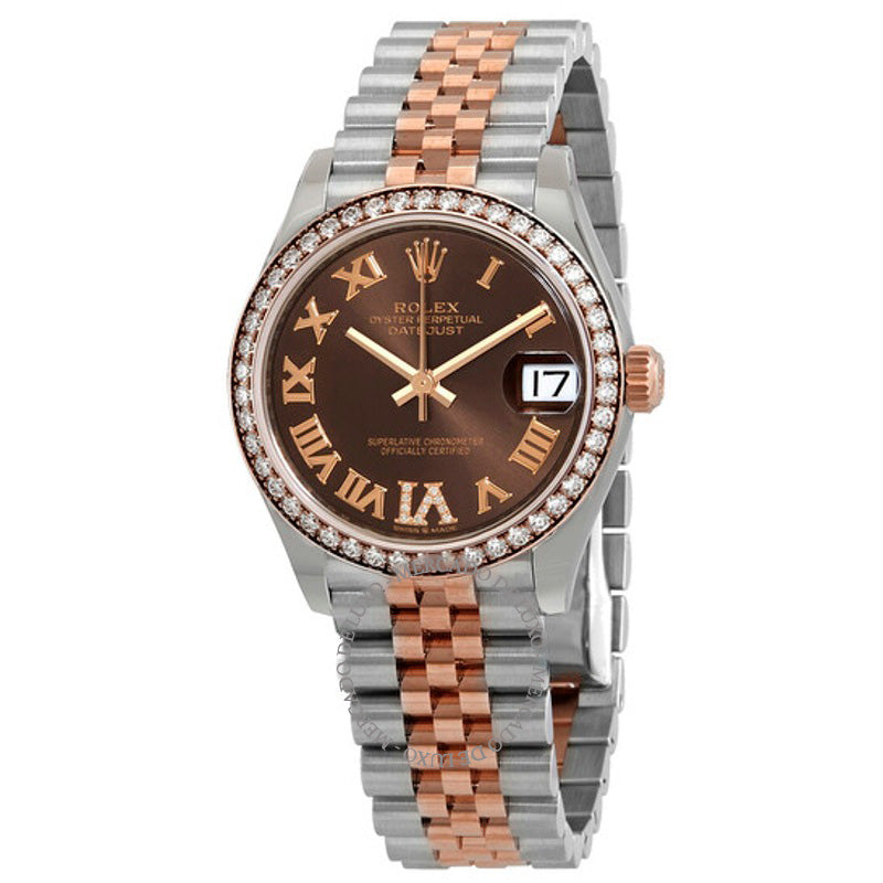 Relógio Datejust Chocolate com Mostrador Romano Automático Ladies em Aço e Ouro Everose Jubilee  - Mercado de Luxo - O Maior E-Commerce de Bens, Produtos e Serviços de Luxo do Brasil.