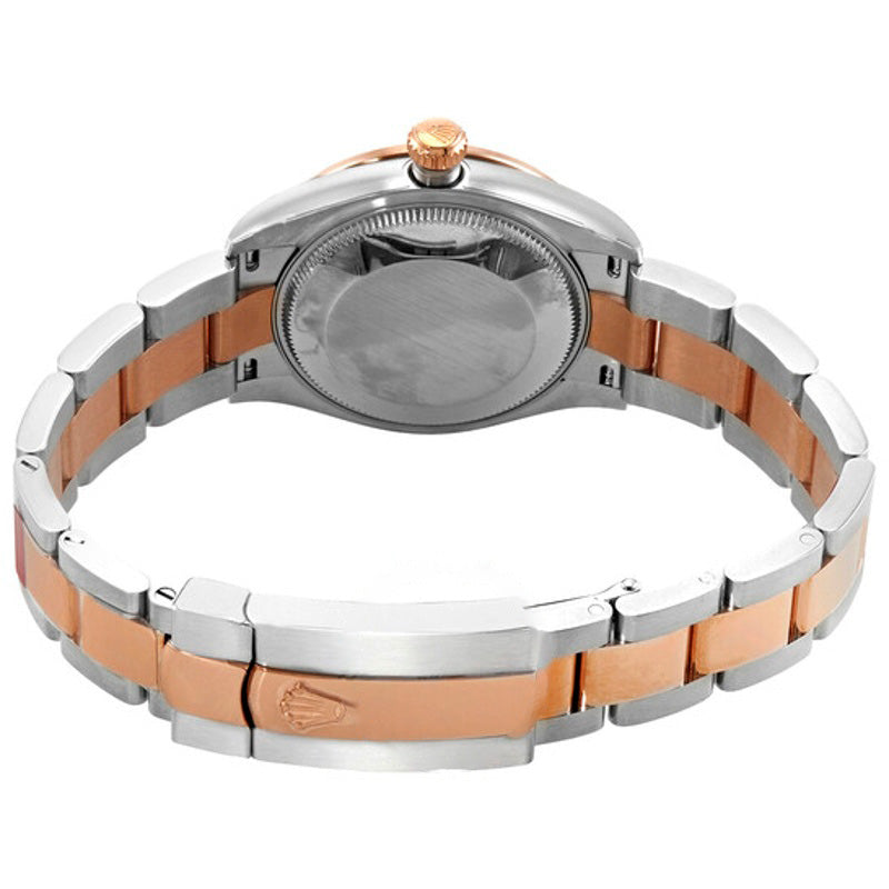 Relógio Oyster automático Datejust com mostrador de diamante e madrepérola Ladies em aço e ouro Everose  - Mercado de Luxo - O Maior E-Commerce de Bens, Produtos e Serviços de Luxo do Brasil.