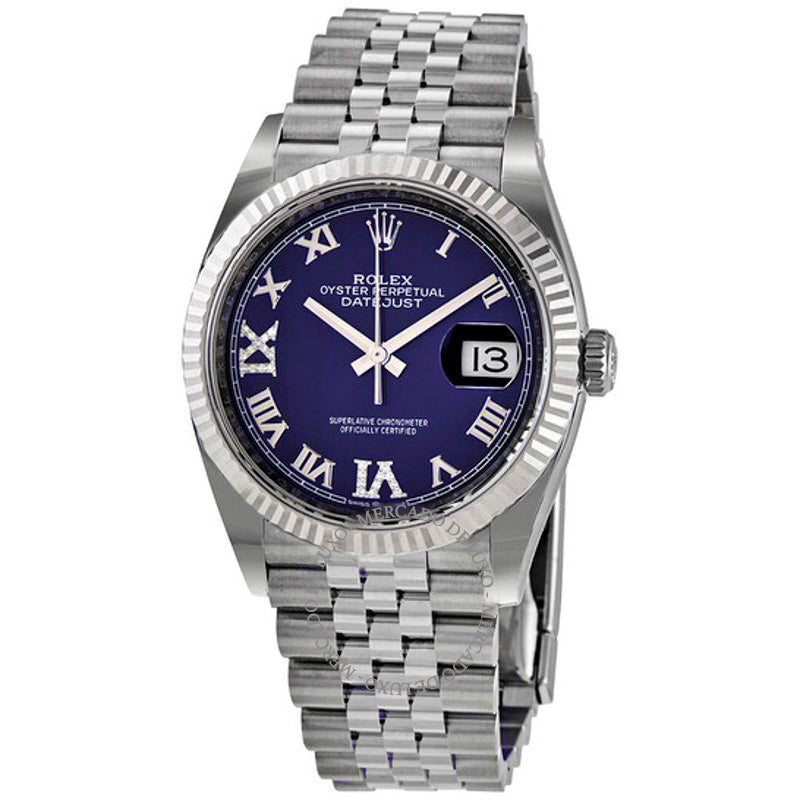 Relógio Datejust 36 automático com mostrador de diamantes Aubergine Jubilee Ladies 36 mm - Mercado de Luxo - O Maior E-Commerce de Bens, Produtos e Serviços de Luxo do Brasil.
