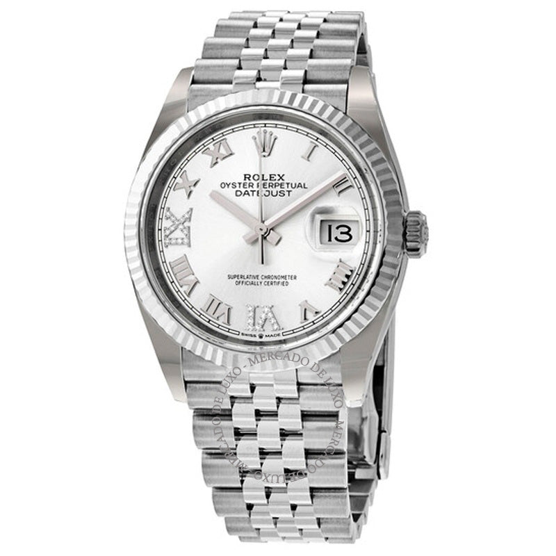 Relógio Datejust 36 automático prateado com mostrador de diamante Ladies Jubilee  - Mercado de Luxo - O Maior E-Commerce de Bens, Produtos e Serviços de Luxo do Brasil.