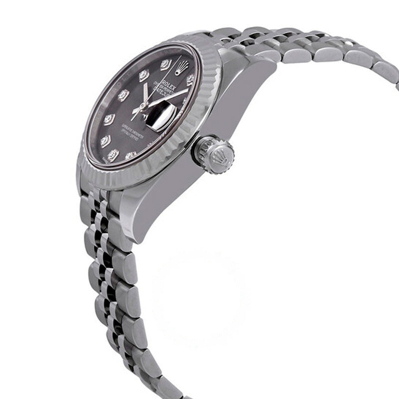 Relógio Lady Datejust Automático Cinza com Mostrador de Diamante Ladies Jubilee 28 mm - Mercado de Luxo - O Maior E-Commerce de Bens, Produtos e Serviços de Luxo do Brasil.