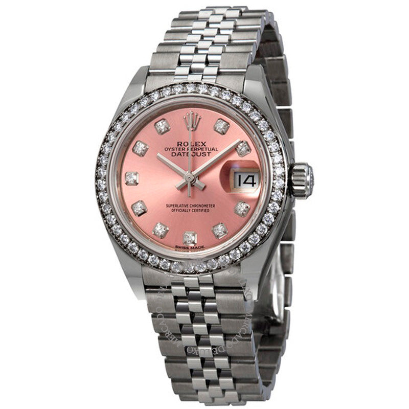 Relógio Lady Datejust Automático com Mostrador de Diamante Rosa Ladies Jubilee 28 mm - Mercado de Luxo - O Maior E-Commerce de Bens, Produtos e Serviços de Luxo do Brasil.