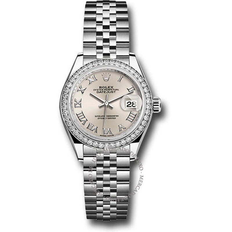 Relógio Lady Datejust Automático com Mostrador Prateado Ladies Jubilee 28 mm - Mercado de Luxo - O Maior E-Commerce de Bens, Produtos e Serviços de Luxo do Brasil.
