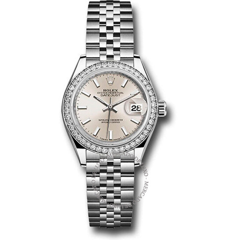 Relógio Lady Datejust Automático com Mostrador Prateado Ladies Jubilee 28 mm - Mercado de Luxo - O Maior E-Commerce de Bens, Produtos e Serviços de Luxo do Brasil.