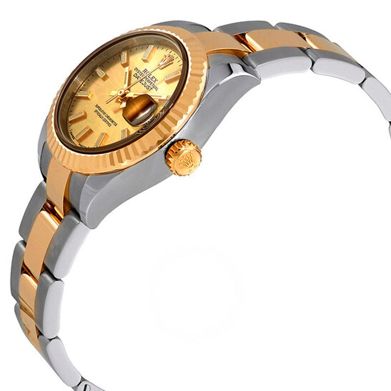 Relógio Oyster Datejust Automático com Mostrador Champagne Ladies em Aço e Ouro Amarelo 18k 28 mm - Mercado de Luxo - O Maior E-Commerce de Bens, Produtos e Serviços de Luxo do Brasil.