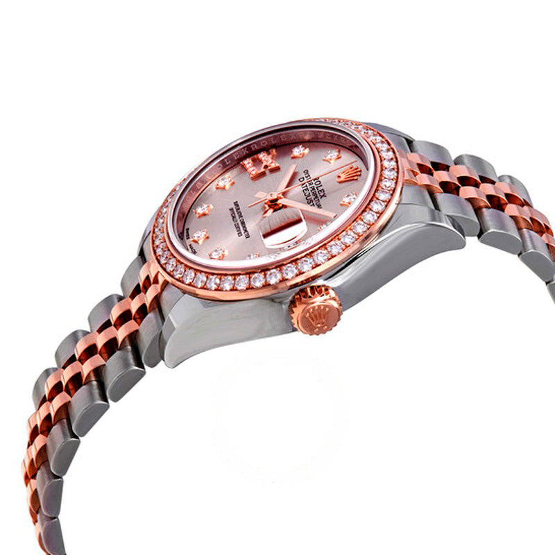 Relógio Lady Datejust Sundust com mostrador de diamantes e aço Jubile 18 quilates Ladies 28 mm - Mercado de Luxo - O Maior E-Commerce de Bens, Produtos e Serviços de Luxo do Brasil.