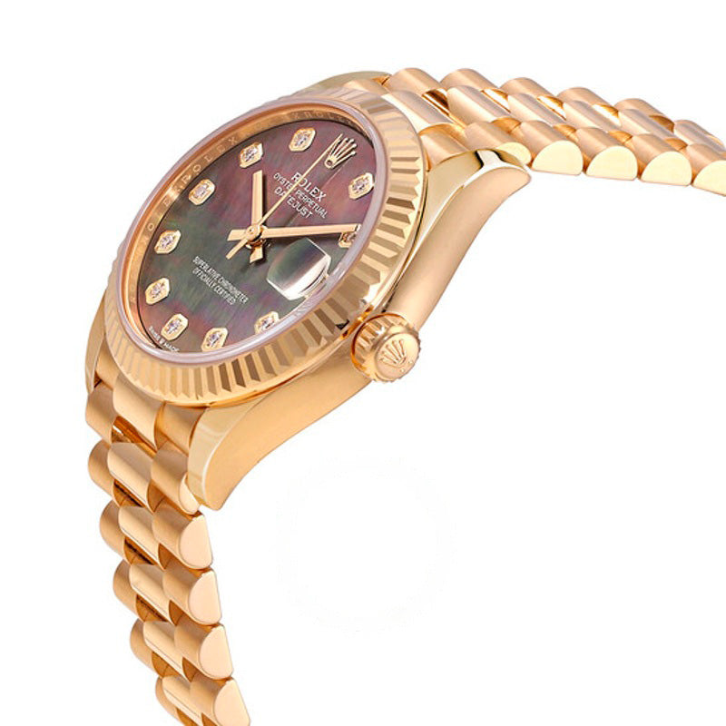 Relógio Datejust 31 Automático Ouro Amarelo 18k Diamante Mostrador Madrepérola Negra 31 mm - Mercado de Luxo - O Maior E-Commerce de Bens, Produtos e Serviços de Luxo do Brasil.