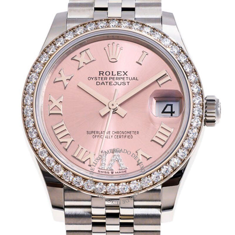Relógio Datejust 31 Automático Diamante Rosa Mostrador 31 mm - Mercado de Luxo - O Maior E-Commerce de Bens, Produtos e Serviços de Luxo do Brasil.
