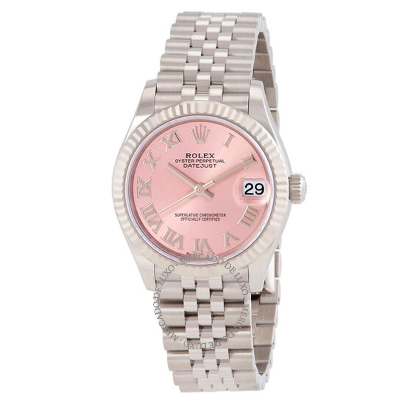 Relógio Datejust 31 Automático Mostrador Rosa 31 mm - Mercado de Luxo - O Maior E-Commerce de Bens, Produtos e Serviços de Luxo do Brasil.