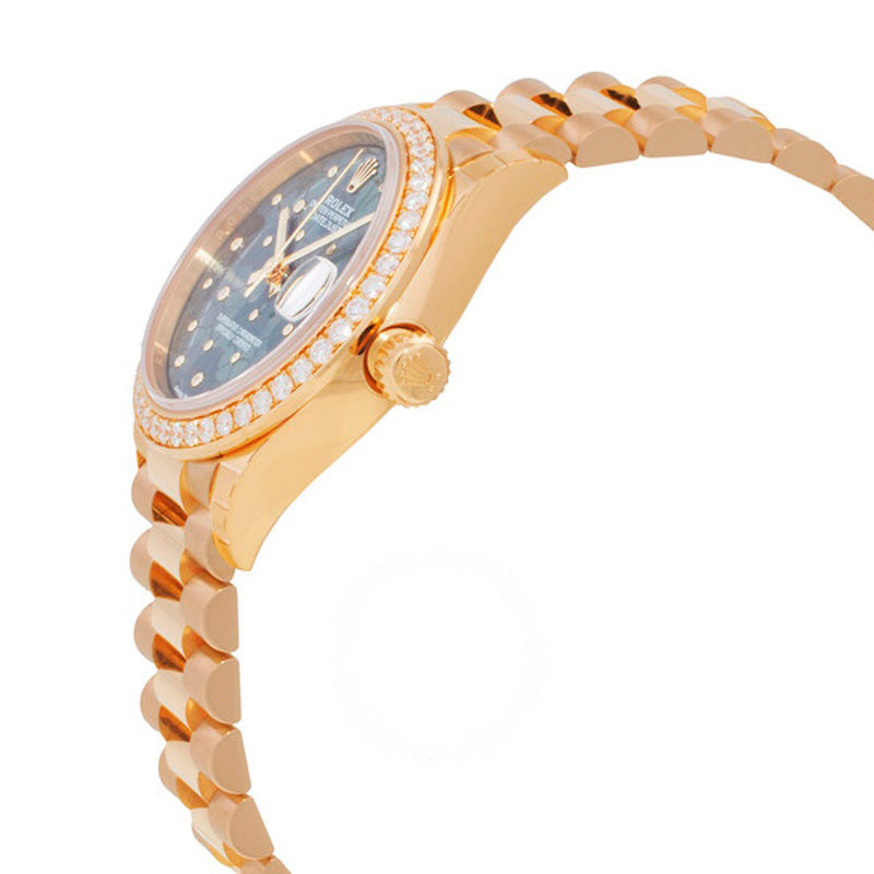 Relógio Datejust 31 automático em ouro amarelo 18k com motivo floral verde-oliva e mostrador de diamante 31 mm - Mercado de Luxo - O Maior E-Commerce de Bens, Produtos e Serviços de Luxo do Brasil.