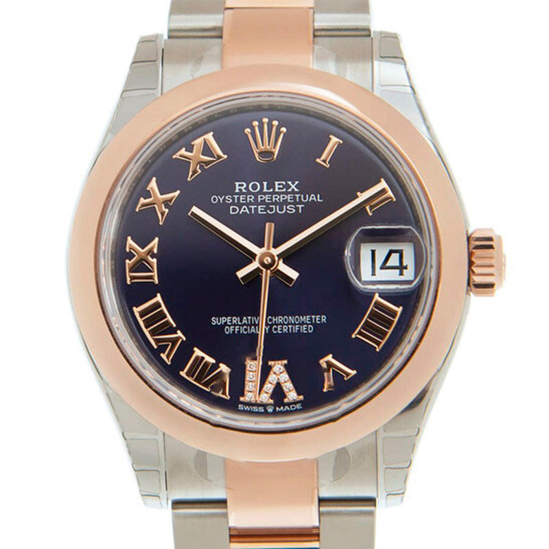 Relógio Oyster Datejust 31 Aubergine Dial Automático em Aço e Ouro Everose 18k 31 mm - Mercado de Luxo - O Maior E-Commerce de Bens, Produtos e Serviços de Luxo do Brasil.
